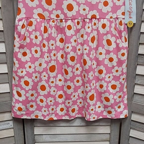 Girls' Relaxed Fit Short Sleeve Knit Dress | Cat & Jack| Small (6/7) - Picture 2 of 10